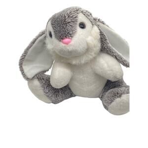Gray Floppy Eared Easter Bunny/rabbit 10" sitting Large Plush Toy